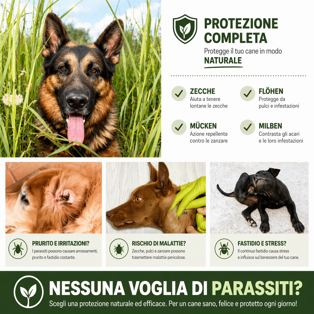 Codallma™ Spray contro zecche, pulci, acari e zanzare [fornitura annuale]