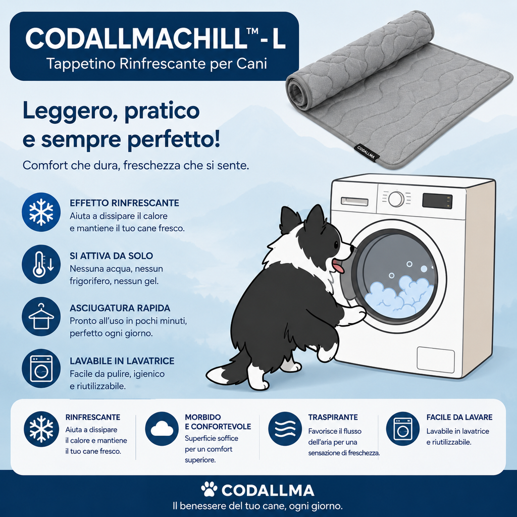 Codallma™ Chill – Il tappetino rinfrescante premium