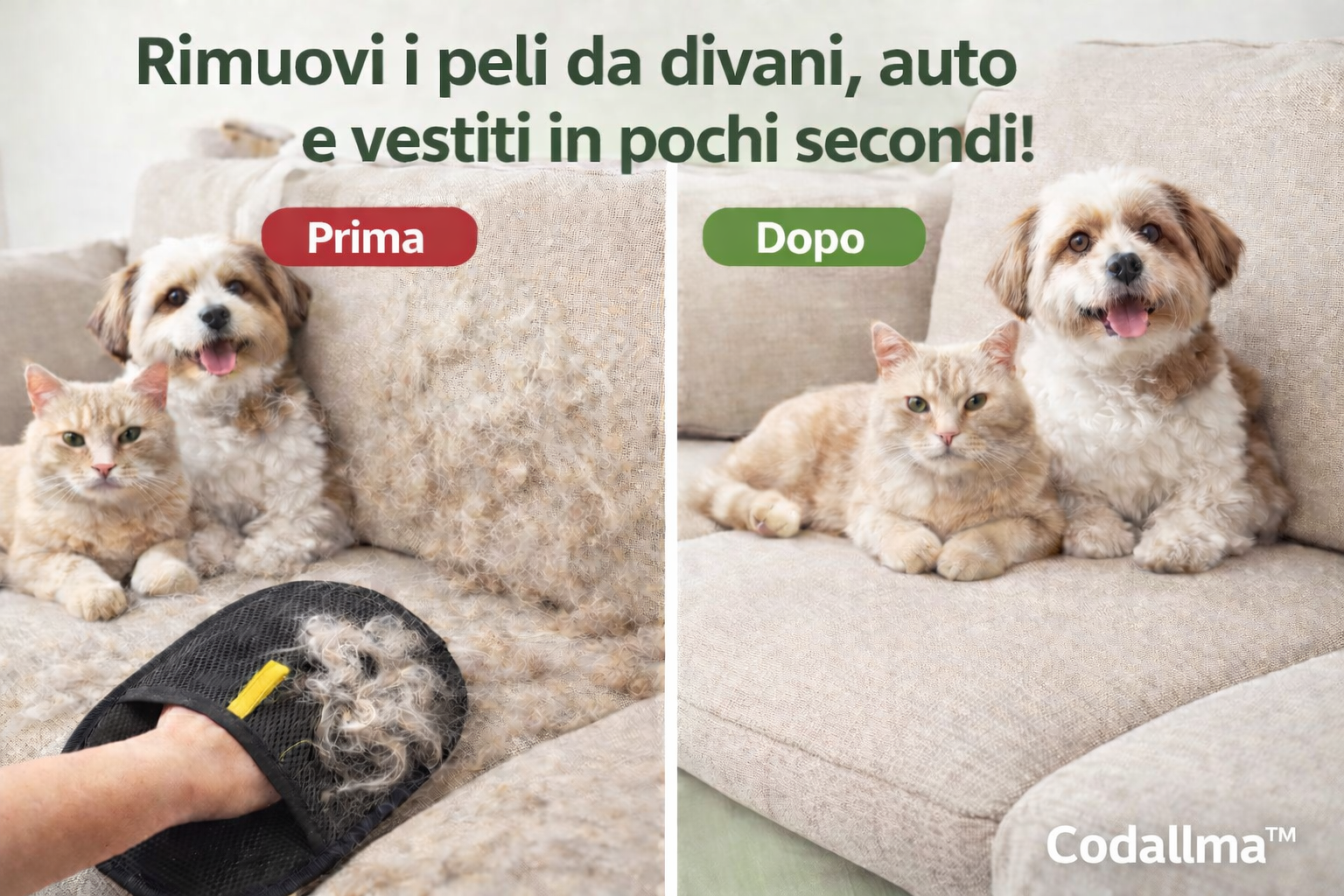 Codallma™ Guanto Rimuovi-Peli