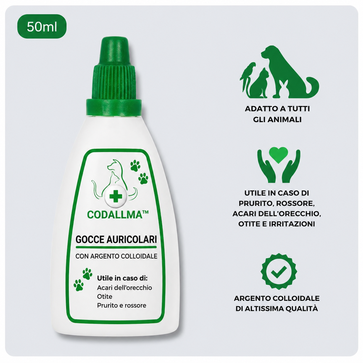 Codallma™ Soluzione per la pulizia delle orecchie del cane