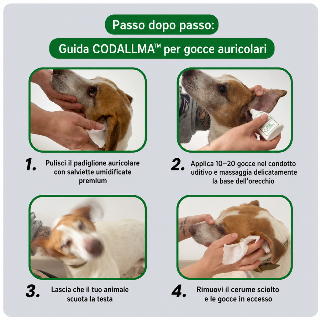 Codallma™ Soluzione per la pulizia delle orecchie del cane